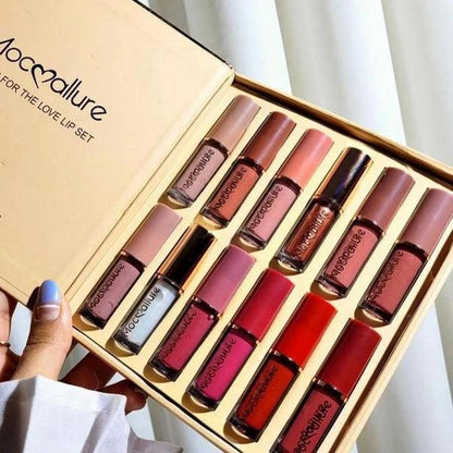 12 Matte Colors Liquid Lipstick Box